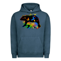 Pigment Midnight Navy autism mama bear Urban Hoodie - Zillion Design Studio