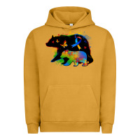 Pigment Peanut Butter autism mama bear Urban Hoodie - Zillion Design Studio