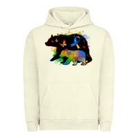 Pigment Pistachio autism mama bear Urban Hoodie - Zillion Design Studio