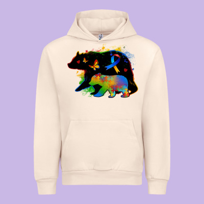 Autism Mama Bear Urban Hoodie Designed By Zillion Design Studio