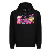 Black antisocial butterfly coffee cups Premium Hoodie - Zillion Design Studio