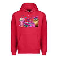 Cardinal antisocial butterfly coffee cups Premium Hoodie - Zillion Design Studio