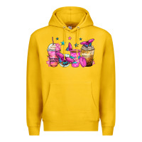 Lemon antisocial butterfly coffee cups Premium Hoodie - Zillion Design Studio