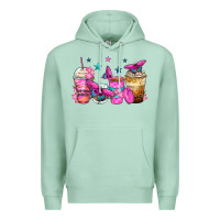Seafoam antisocial butterfly coffee cups Premium Hoodie - Zillion Design Studio
