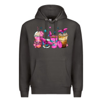 Smoke antisocial butterfly coffee cups Premium Hoodie - Zillion Design Studio