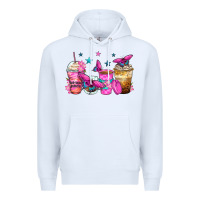 White antisocial butterfly coffee cups Premium Hoodie - Zillion Design Studio