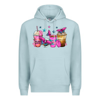 Blue Mist antisocial butterfly coffee cups Premium Hoodie - Zillion Design Studio