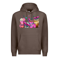 Coffee antisocial butterfly coffee cups Premium Hoodie - Zillion Design Studio