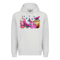 Dove Grey antisocial butterfly coffee cups Premium Hoodie - Zillion Design Studio