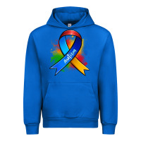 Cobalt autism ribbon Urban Hoodie - Zillion Design Studio