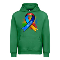 Emerald autism ribbon Urban Hoodie - Zillion Design Studio