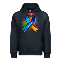 Navy autism ribbon Urban Hoodie - Zillion Design Studio