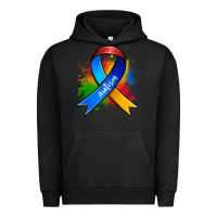Pigment Black autism ribbon Urban Hoodie - Zillion Design Studio