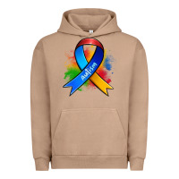 Pigment Burro autism ribbon Urban Hoodie - Zillion Design Studio