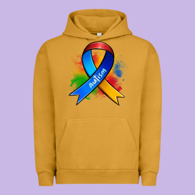 Autism Ribbon Urban Hoodie Designed By Zillion Design Studio