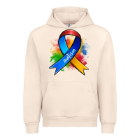 Sandshell autism ribbon Urban Hoodie - Zillion Design Studio