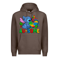 Coffee ausome stitch autism Premium Hoodie - Zillion Design Studio