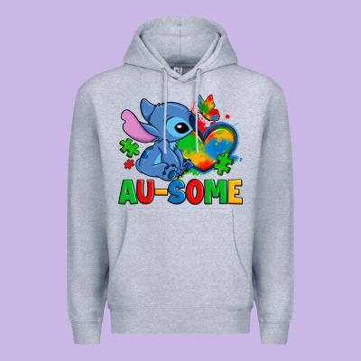 Ausome Stitch Autism Premium Hoodie Designed By Zillion Design Studio