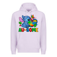 Lilac ausome stitch autism Premium Hoodie - Zillion Design Studio
