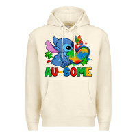 Sandshell ausome stitch autism Premium Hoodie - Zillion Design Studio