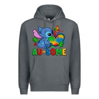 Rock ausome stitch autism Premium Hoodie - Zillion Design Studio