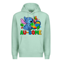 Seafoam ausome stitch autism Premium Hoodie - Zillion Design Studio