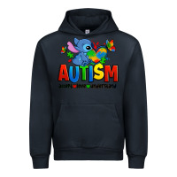 Navy autism stitch accept love understand Urban Hoodie - Zillion Design Studio