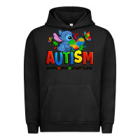 Pigment Black autism stitch accept love understand Urban Hoodie - Zillion Design Studio