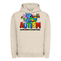 Pigment French Oak autism stitch accept love understand Urban Hoodie - Zillion Design Studio