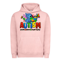 Pigment Salmon autism stitch accept love understand Urban Hoodie - Zillion Design Studio