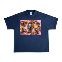 Navy Baby elephant sunflowers kid's bottle Urban Heavy Tee - Artiststas