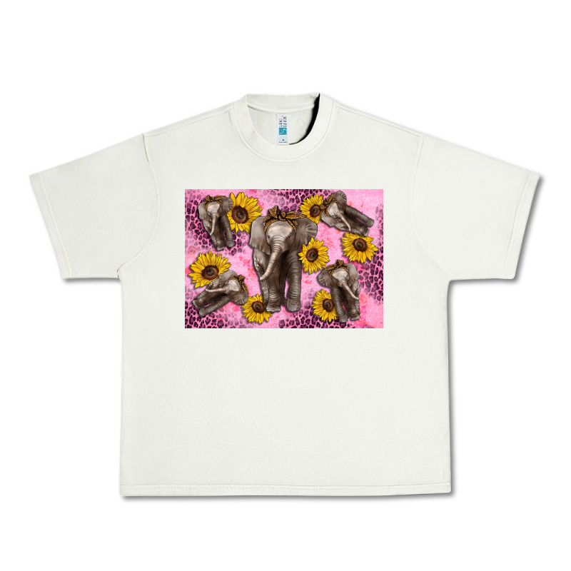 Baby Elephant Sunflowers Kid's Bottle Urban Heavy Tee by Artiststas | Teevron