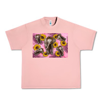 Salmon Baby elephant sunflowers kid's bottle Urban Heavy Tee - Artiststas