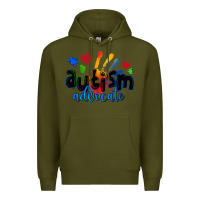 Army Green autism advocate Premium Hoodie - Zillion Design Studio
