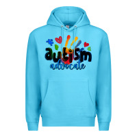 Ocean Blue autism advocate Premium Hoodie - Zillion Design Studio