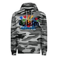 Slate Camo autism advocate Premium Hoodie - Zillion Design Studio