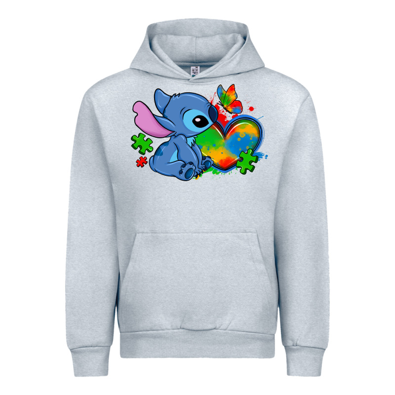 Autism Stitch Heart Urban Hoodie by Zillion Design Studio | Teevron