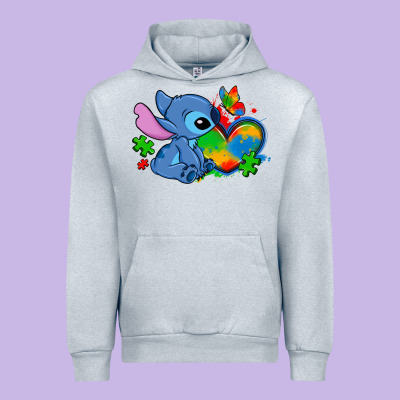 Autism Stitch Heart Urban Hoodie Designed By Zillion Design Studio