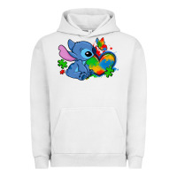 Pigment Lunar Rock autism stitch heart Urban Hoodie - Zillion Design Studio