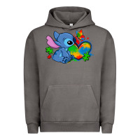 Pigment Tornado autism stitch heart Urban Hoodie - Zillion Design Studio