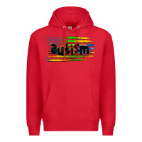 Red autism american flag Premium Hoodie - Zillion Design Studio