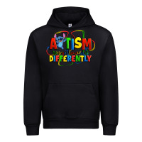 Black autism stitch seeing the world differently Urban Hoodie - Zillion Design Studio