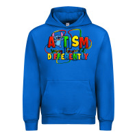 Cobalt autism stitch seeing the world differently Urban Hoodie - Zillion Design Studio