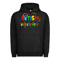 Pigment Black autism stitch seeing the world differently Urban Hoodie - Zillion Design Studio