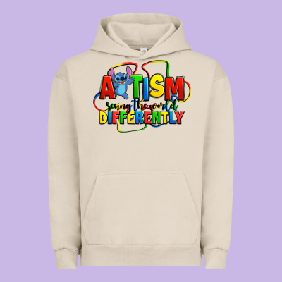 Autism Stitch Seeing The World Differently Urban Hoodie Designed By Zillion Design Studio
