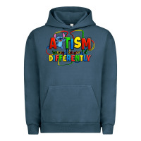 Pigment Midnight Navy autism stitch seeing the world differently Urban Hoodie - Zillion Design Studio