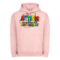 Pigment Salmon autism stitch seeing the world differently Urban Hoodie - Zillion Design Studio