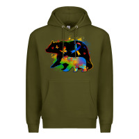 Army Green autism mama bear Premium Hoodie - Zillion Design Studio