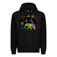 Black autism mama bear Premium Hoodie - Zillion Design Studio