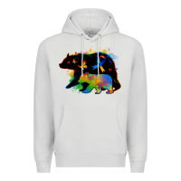 Dove Grey autism mama bear Premium Hoodie - Zillion Design Studio